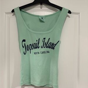 Ocean Drive Mint Green Topsail Island Tank Top